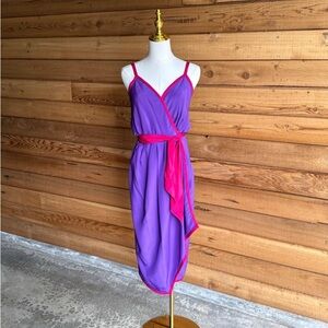 Elegant Purple and Pink Women's Dress